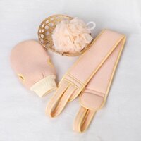 Set3 món cọ lưng bông tắm cọ lưng 3 chi tiết