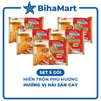 [SET5GÓI] - ACECOOK - Miến trộn Phú Hương Hải sản cay sợi dẹt, miến trộn Hải sản cay Phú Hương sợi dẹt Acecook (66g/gói)