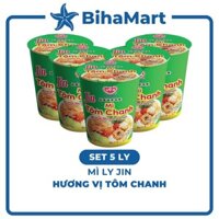 [SET5LY]- OTTOGI - Mì ly Jin hương vị tôm chanh, Mì tôm chanh Jin ly, Mì ly Jin tôm chanh, Mì ly ăn liền Ottogi (65g/ly)