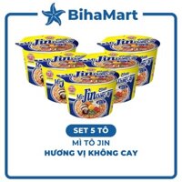 [SET5TÔ]-OTTOGI - Mì tô Jin hương vị Không cay, Mì Không cay Jin tô, Mì tô Jin Không cay, Mì tô Ottogi ăn liền (110g/tô)