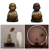 [Seve *] Giá đỡ Phật Mini yên bình Giá đỡ Tealight để tạo ra bầu không khí êm dịu trong bất kỳ phòng nào Bầu không khí thư giãn