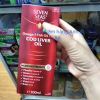 Seven seas Omega 3 fish Oil plus Cod liver oil 300ml bổ sung omega của Uk Anh