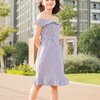 Sewing Clothing - Đầm Sọc Trễ Vai