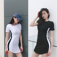 Sexy Women Girl short-sleeved Slim dress Bodycon Dress