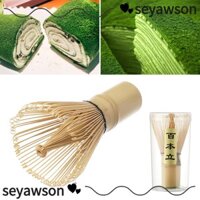Seyawson 100 Matcha Máy xay cà phê gia đình Bàn chải tre