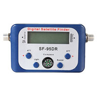SF-95DR Professional Satellite Finder with High Accuracy Backlit Display LNBF Frequency Indicator Plug & Play Lightweigh