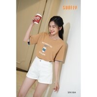 SFA1004 ÁO PHÔNG SUNFLY COTTON CỘC TAY