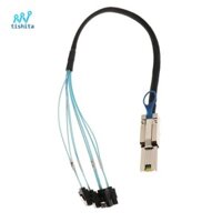 Sff-8088 đến 4X SATA 6Gbps Mini SAS 26Pin đến 4 * SATA 7Pin Dây cáp dữ liệu 0,5M