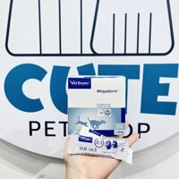 (SG Giao Hỏa Tốc) Gel dưỡng lông, kích thích mọc lông cho cún mèo Virbac Megaderm hộp 28 Gói