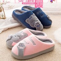 (SG HOUSE) DÉP LÔNG UNISEX ULZZANG ĐẾ CAO SU CAO CẤP MÈO THẦN TÀI DỄ THƯƠNG