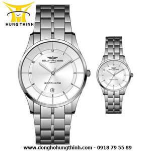 Đồng hồ nam dây thép không gỉ Sunrise Quartz SG8721 - màu 1601/ 1101/ 1102/ 1301/ 1302