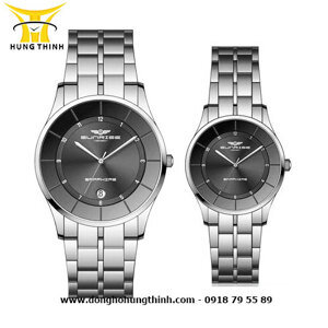Đồng hồ nam dây thép không gỉ Sunrise Quartz SG8721 - màu 1601/ 1101/ 1102/ 1301/ 1302