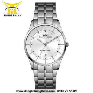 Đồng hồ nam dây thép không gỉ Sunrise Quartz SG8721 - màu 1601/ 1101/ 1102/ 1301/ 1302