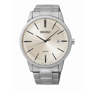Đồng hồ nam dây da Seiko Quartz SGEH07P1