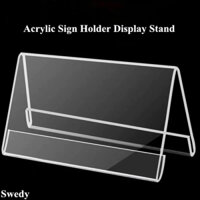 SH060, Combo 10-50 cái 6x15cm, Kệ mica chức danh, bảng tên học sinh, menu mica chữ A 2 mặt, bảng giá, tên sản phẩm