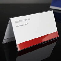 SH060, Combo 10 cái 6x15cm, Kệ mica chức danh, bảng tên học sinh, menu mica chữ A 2 mặt, bảng giá, tên sản phẩm