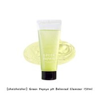 [Shaishai] Sữa rửa mặt cân bằng pH đu đủ xanh 150ml / k-beauty