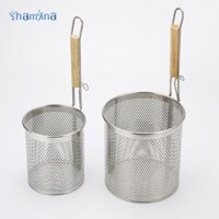 Shamjina 12cm Chiên Lọc Muỗng Lẩu Dầu Mì Rây Lọc Giỏ Sâu Inox