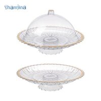 Shamjina Cake Stand Dome Món khai vị Đĩa phục vụ để bàn cho mặt bàn