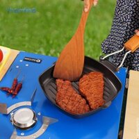 Shamjina Steak Chảo Chiên Thịt Nướng Chảo Có Thể Gập Lại Tay Cầm Trứng Chảo Chiên Chảo Đa Năng Skillet Chảo Chiên Bánh Phục Vụ BBQ Hàn Quốc