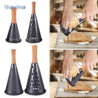 Shamjina Thép Không Gỉ Nón Grater Nhà Bếp Có Tay Cầm Gỗ Sô Cô La Grater Hướng Dẫn Sử Dụng Dọc Cho Tỏi Lưới Phô Mai Khoai Tây