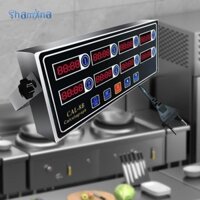 Shamjina Thương Mại 8 Kênh Kỹ Thuật Số Hẹn Giờ Nhà Bếp Nhắc Nhở Đồng Hồ Nấu Ăn Nhắc Hẹn Giờ Cho Nhà Bếp Nướng Gà Chiên Nhà Hàng