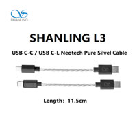 Shanling Dây Cáp Chuyển Đổi l3 usb-c Sang l otg dac Cho iphone ipad ios ios Khuếch Đại Tai Nghe ua (2 / 3 / 4 / 5) up5 h7 12cm)