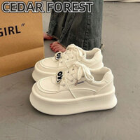 Shanmusenlin✨ Giày thể thao nữ đế bệt Muffin phổ biến