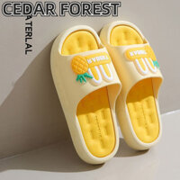 SHANMUSENLIN✨Dép Nữ Mới Dễ Thương Dứa Thỏ Đế Dày Đế Mềm Nhà Dép Chống Trơn Trượt