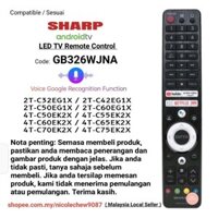 Sharp GB326WJNA android LED TV Điều khiển từ xa EG1X có chức năng nhận dạng giọng nói