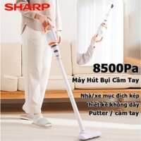 Sharp Máy hút bụi cầm tay mini không dây, hút bụi ô tô sạc tích điện, máy hút bụi giường nệm, hút lông thú cưng, lực hút
