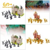 Sharprepublic 1: 72 Lâu Đài Thời Trung Cổ Hiệp Sĩ Nhân Vật Hành Động Đồ Chơi Hiệp Sĩ Với Lâu Đài DIY