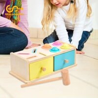 Sharprepublic Bóng Thả Hộp Gỗ Đập Đồ Chơi Phù Hợp Với Hoạt Động Trò Chơi Đồ Chơi Cảm Giác Đồ Chơi Cho Bé Trai Mầm Non Quà Tặng Sinh Nhật
