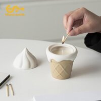 Sharprepublic Cốc Nến Để Bàn Trang Trí Kem Hình Hộp Đựng Đa Chức Năng Cho Cây Chậu Nhỏ Tiệc Phòng Ngủ