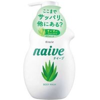 [SHAWA] Sữa Tắm Lô Hội Kracie Naive 100% Thực Vật Thiên Nhiên Chứa Thành Phần Làm Sạch Da 530ml