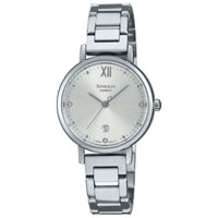 SHE-4540D-7AUDF | Đồng Hồ Casio | Sheen | Nữ | Dây Kim Loại | Đính Pha lê | Chống Nước WR50M