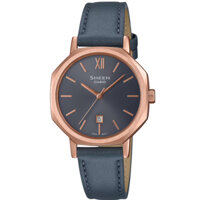SHE-4554PGL-8A | Đồng Hồ Casio | Sheen | Nữ | Dây Da | Mặt Kính Saphia | WR50M