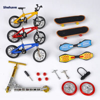 Shehave Bộ Đồ Chơi Ván Trượt Ngón Tay Mini Xe Đạp Ngón Tay Mini (Như Hiển Thị Hình Ảnh)