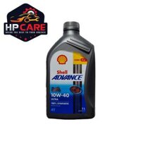 Shell Advance Ultra 10W40 1L nhớt tổng hợp dành cho xe số, côn tay - Sản xuất tại Thái Lan