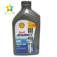 Shell Advance Ultra 10W40, tổng hợp 100% THAILAND - dầu nhớt cho xe máy, xe côn tay, exciter, winner, raider