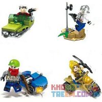 SHENG YUAN SY 1087 non Lego 8 XE CẤU HÌNH NHỎ bộ đồ chơi xếp lắp ráp ghép mô hình Collectable Minifigures Búp Bê Sưu Tầm 318 khối