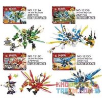 SHENG YUAN SY 1213A 1213B 1213C 1213D SY1213 1213 non Lego RỒNG LỬA NƯỚC BĂNG VÀ ÁNH SÁNG· bộ đồ chơi xếp lắp ráp ghép mô hình The Lego Ninjago Movie NINJA THUNDER SWORDSMAN Ninja Lốc Xoáy 1176 khối