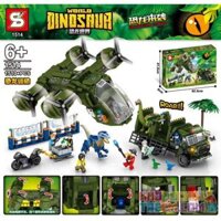 SHENG YUAN SY 1514 non Lego VẬN CHUYỂN KHỦNG LONG bộ đồ chơi xếp lắp ráp ghép mô hình Jurassic World DINOSAURS COMING Thế Giới Khủng Long 1510 khối