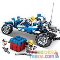 SHENG YUAN SY 7052 non Lego XE DÃ CHIẾN MÀU XANH DƯƠNG VÀ THÍNH ĐỎ bộ đồ chơi xếp lắp ráp ghép mô hình Technic BLUE BUGGY Kỹ Thuật Công Nghệ Cao Mô Hình Phương Tiện 355 khối