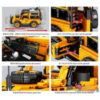 SHENG YUAN SY 8551 non Lego LAND ROVER DEFENDER 90 XE ĐỊA HÌNH bộ đồ chơi xếp lắp ráp ghép mô hình Technic LANDROVER DEFENDER Kỹ Thuật Công Nghệ Cao Mô Hình Phương Tiện 1053 khối