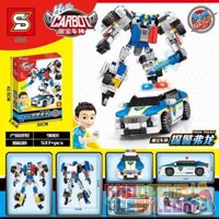 SHENG YUAN SY 9001 non Lego THÁM TỬ FRON bộ đồ chơi xếp lắp ráp ghép mô hình Transformers HELLO CARBOT FRON POLICE Robot Đại Chiến Người Máy Biến Hình 537 khối