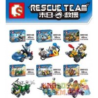 SHENG YUAN SY SD9151 9151 SD9152 9152 SD9153 9153 SD9154 9154 SD9155 9155 SD9148 9148 SD9149 9149 SD9150 9150 non Lego ĐỘI CỨU HỘ 8 bộ đồ chơi xếp lắp ráp ghép mô hình Rescue Team THE NEXT WORLD RESCUE TEAM START 346 khối