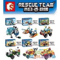 SHENG YUAN SY SD9199 9199 SD9200 9200 SD9201 9201 SD9202 9202 SD9203 9203 SD9196 9196 SD9197 9197 SD9198 9198 non Lego ĐỘI CỨU HỘ 8 bộ đồ chơi xếp lắp ráp ghép mô hình Rescue Team THE NEXT WORLD RESCUE TEAM START 633 khối