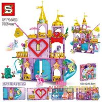 SHENG YUAN SY SY1443 1443 non Lego LÂU ĐÀI CANTERLOT bộ đồ chơi xếp lắp ráp ghép mô hình My Little Pony Chú Ngựa Nhỏ 706 khối