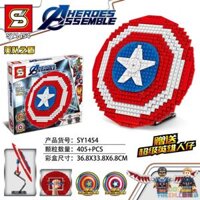 SHENG YUAN SY SY1454 1454 non Lego ĐỘI SHIELD. bộ đồ chơi xếp lắp ráp ghép mô hình Marvel Super Heroes HEROES ASSEMBLE Siêu Anh Hùng Marvel 405 khối